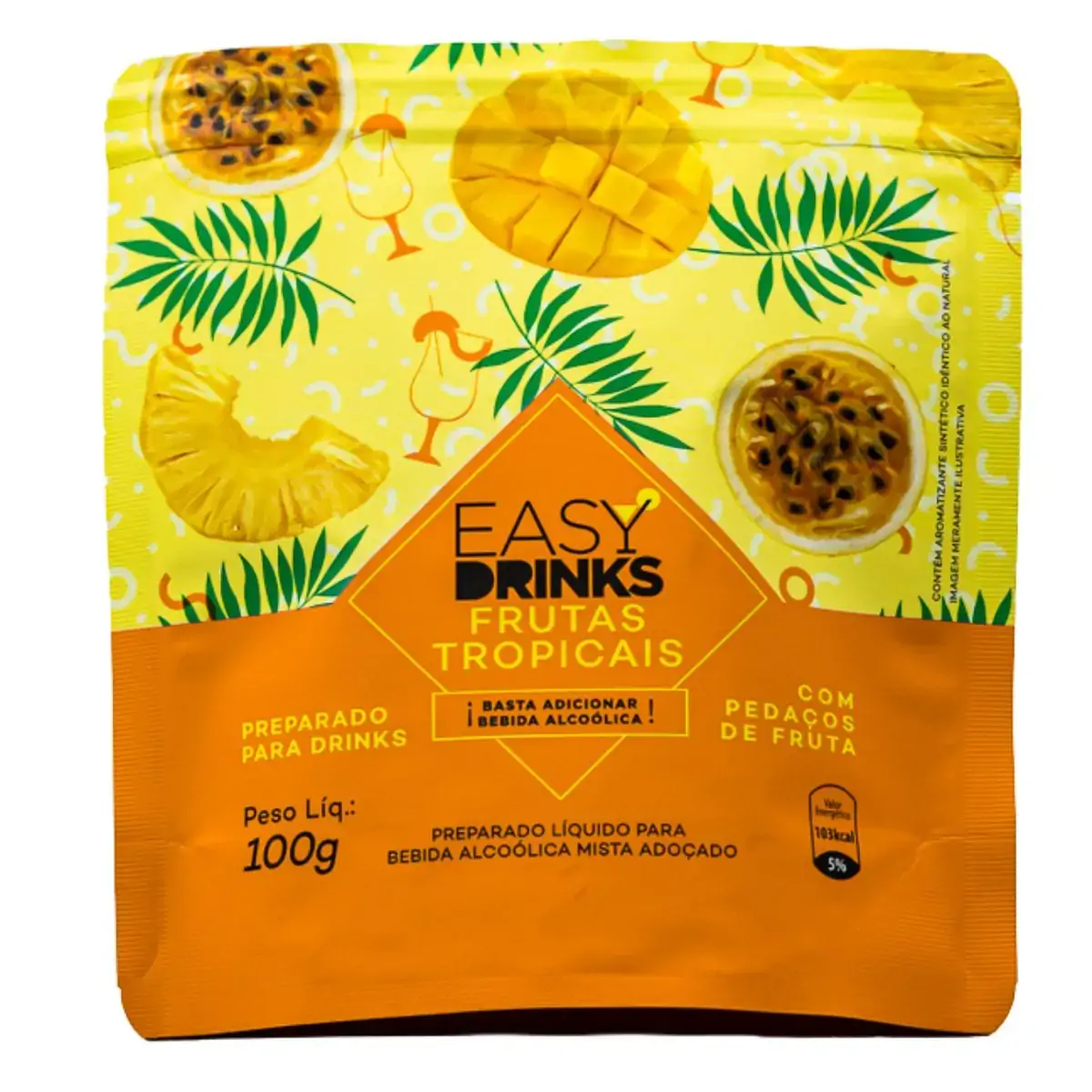 Preparado Líquido Frutas Tropicais Easy Drinks Pacote 100g