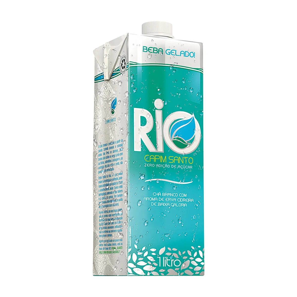 Cha Branco Rio Capim Santo 1l Erva Cidreira
