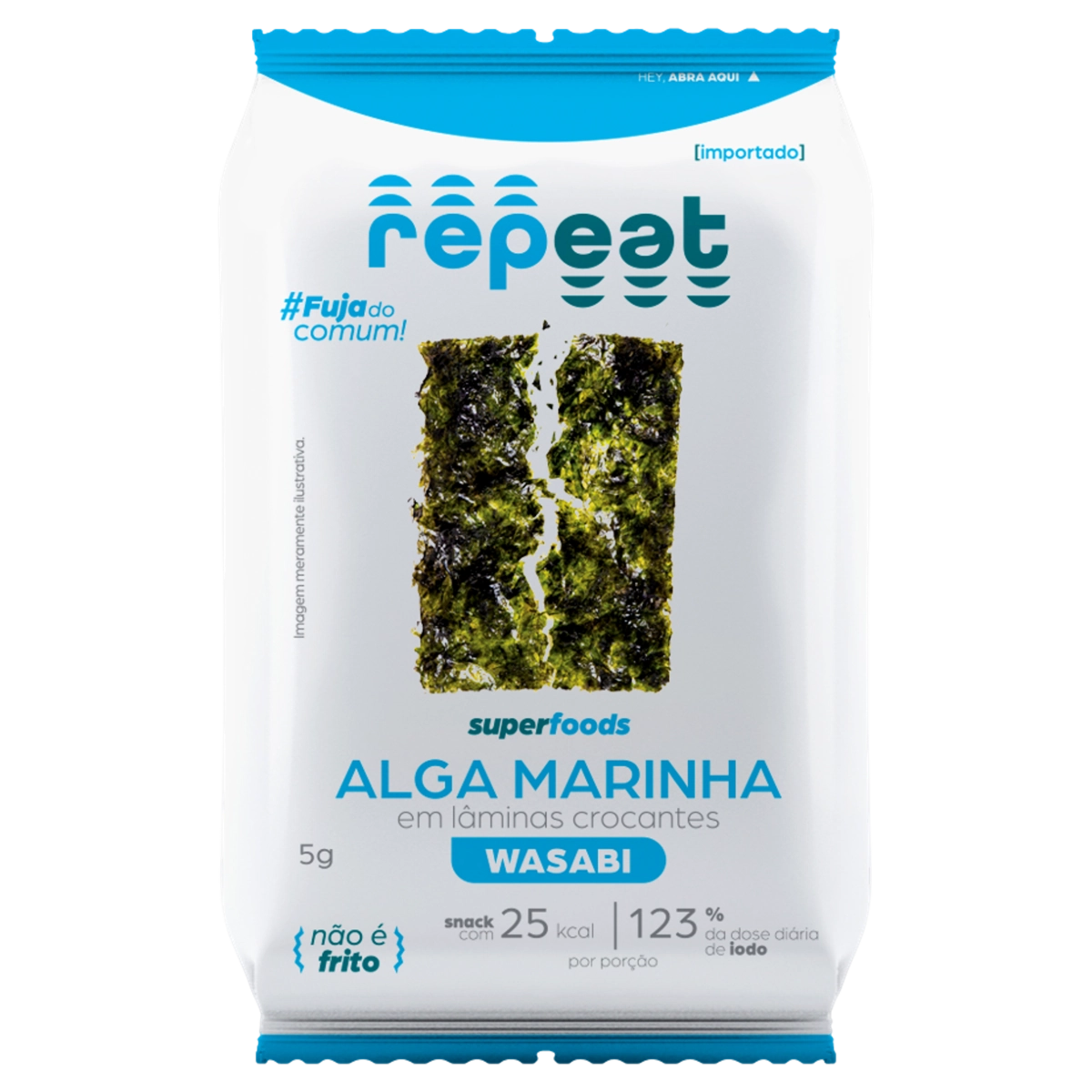 Snack Alga Marinha Wasabi Veggie Pacote 5g