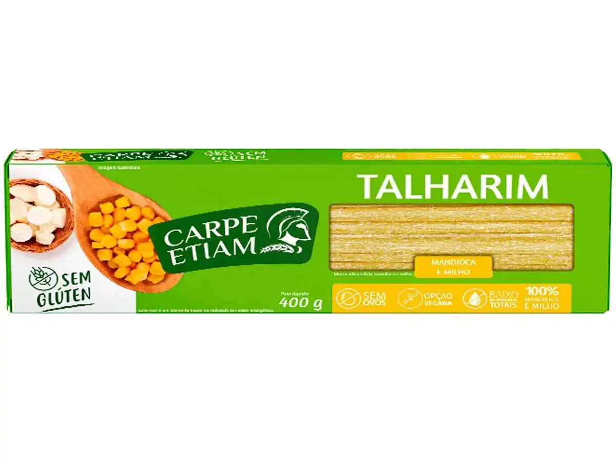 Macarrão Talharim Mandioca Milho Sem Glúten 400g Carpe Etiam