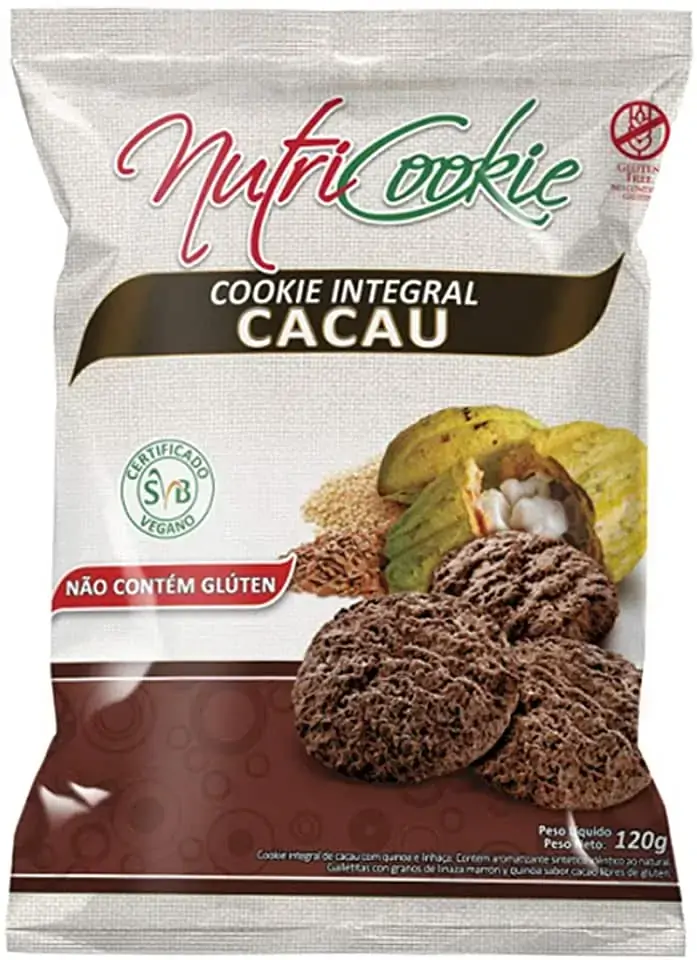 Cookie De Cacau Sem Glúten E Sem Lactose Nutricookie