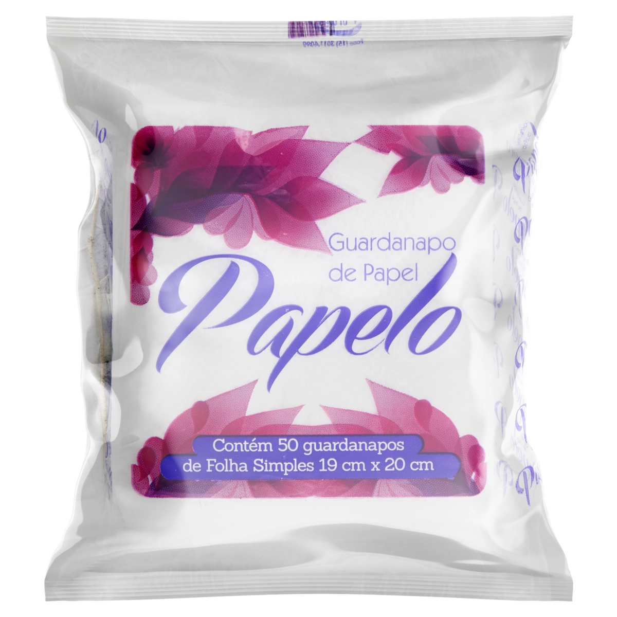 Guardanapo De Papel Folha Simples Papelo 19cm X 20cm Pacote 50 Unidades