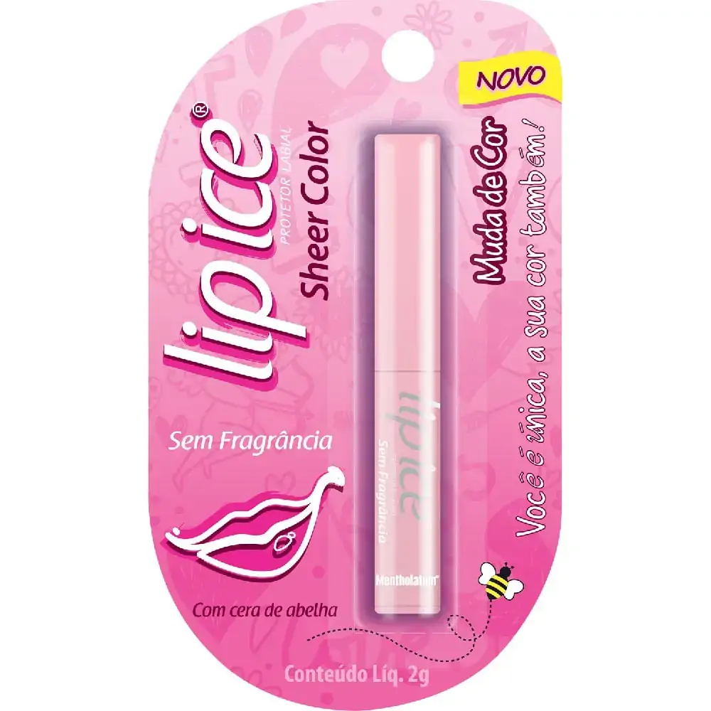 Protetor Labial Lip Ice Sheer Color Sem Fragrância