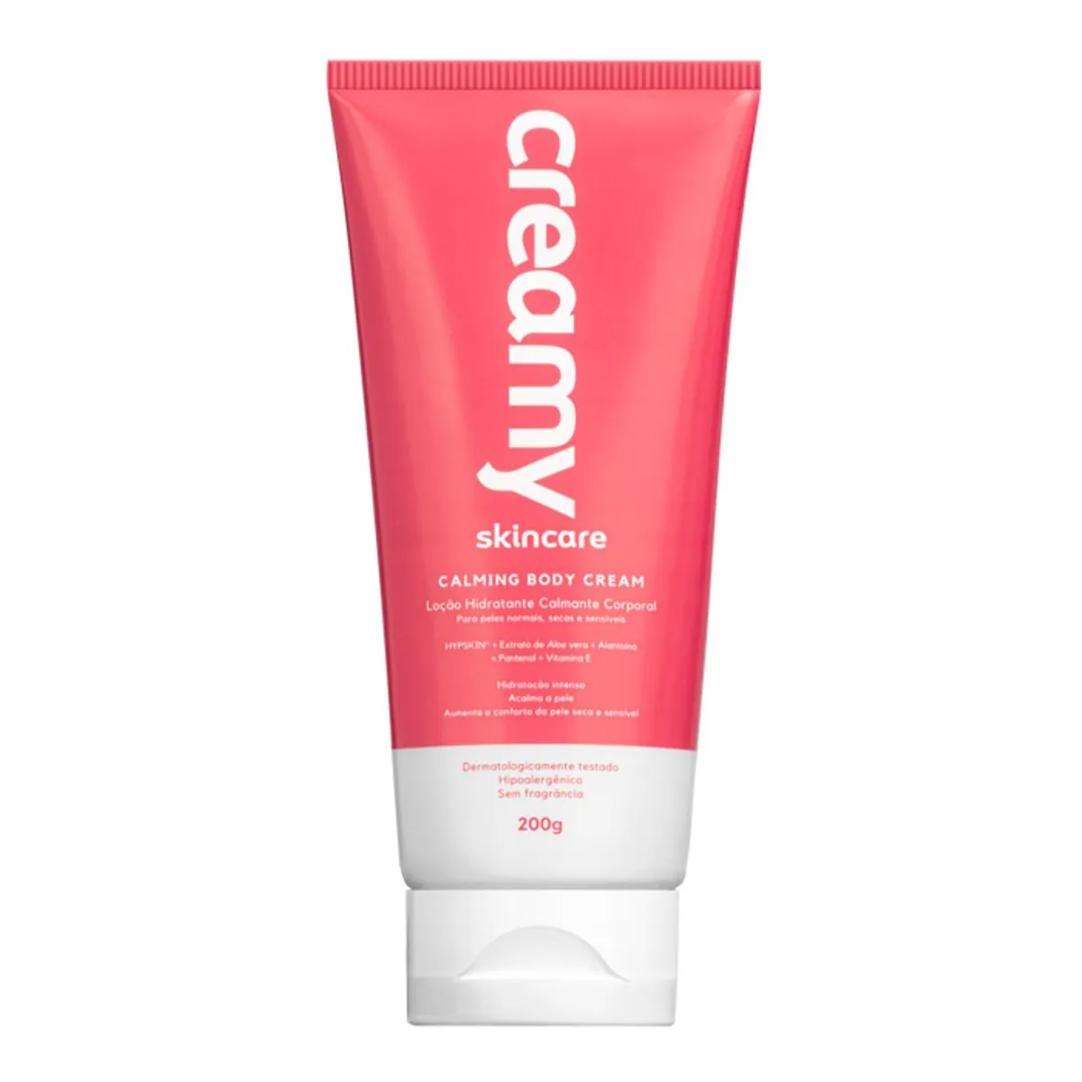 Loção Hidratante Calmante Corporal Sem Perfume Creamy Skincare Bisnaga 200g