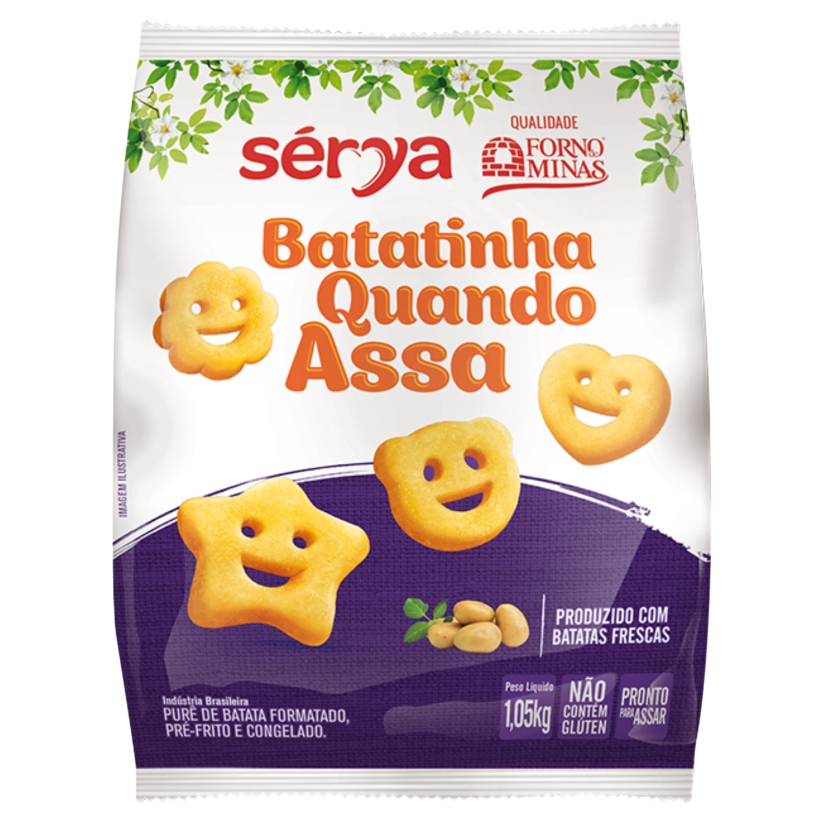 Batata Pré Frita Congelada Sérya Batatinha Quando Assa Pacote 1,05kg