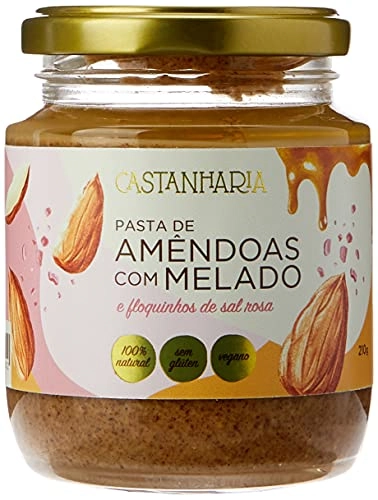Pasta de Amêndoas com Melado e Sal Rosa Vegana Castanharia 210g