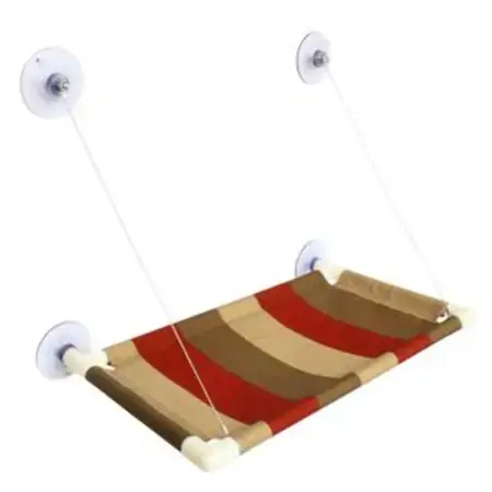 Cama Listrada Vermelha Para Gato