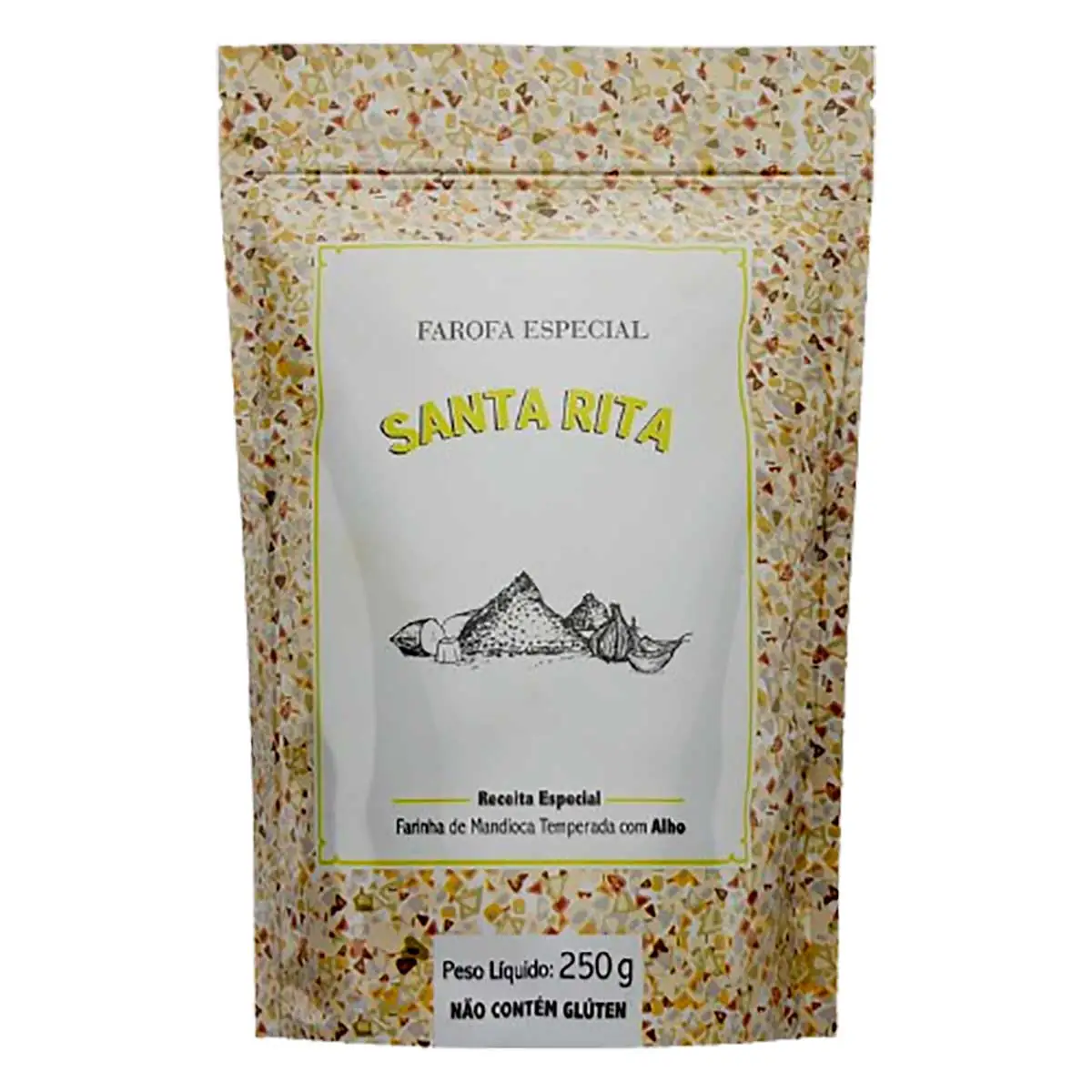 Farofa de Mandioca com Alho Santa Rita Pouch 250g