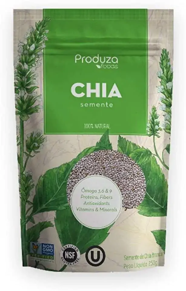 Semente De Chia Branca Produza Foods Pouch 250g