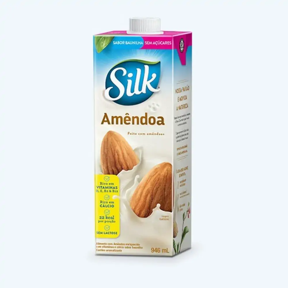 Bebida De Amendoa Sabor Baunilha 946ml Silk