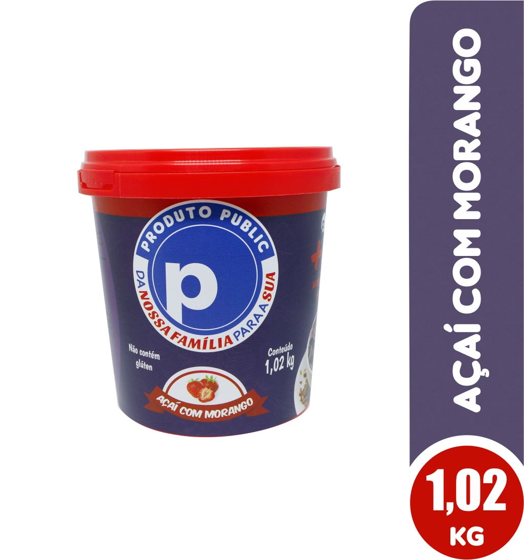 Acai Public 1,02kg Morango