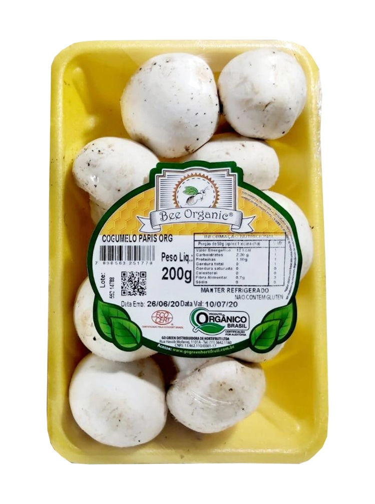 Org Cogumelo Champignon Paris 250g Org