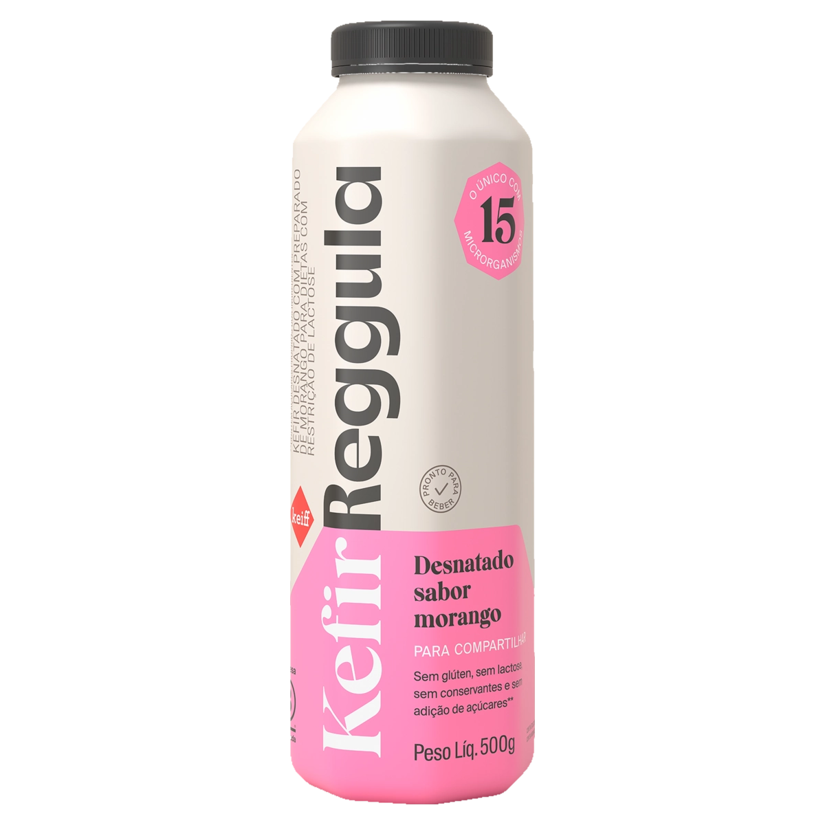 Iogurte KEFIR Desnatado Morango 500g
