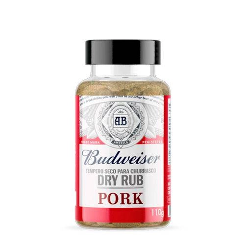 Tempero Seco Para Churrasco Pork Budweiser Dry Rub Frasco 110g