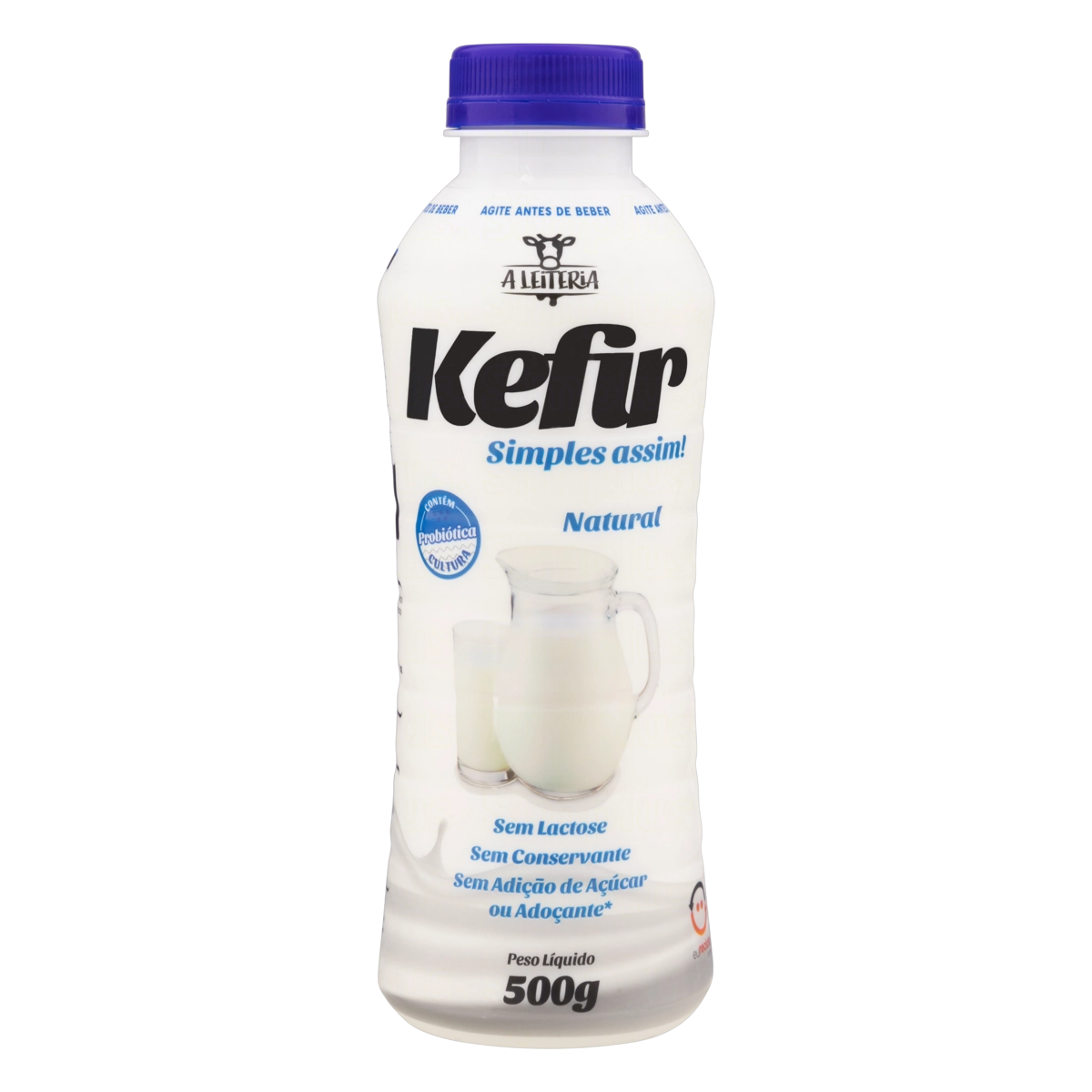 Kefir Parcialmente Desnatado Natural A Leiteria Garrafa 500g