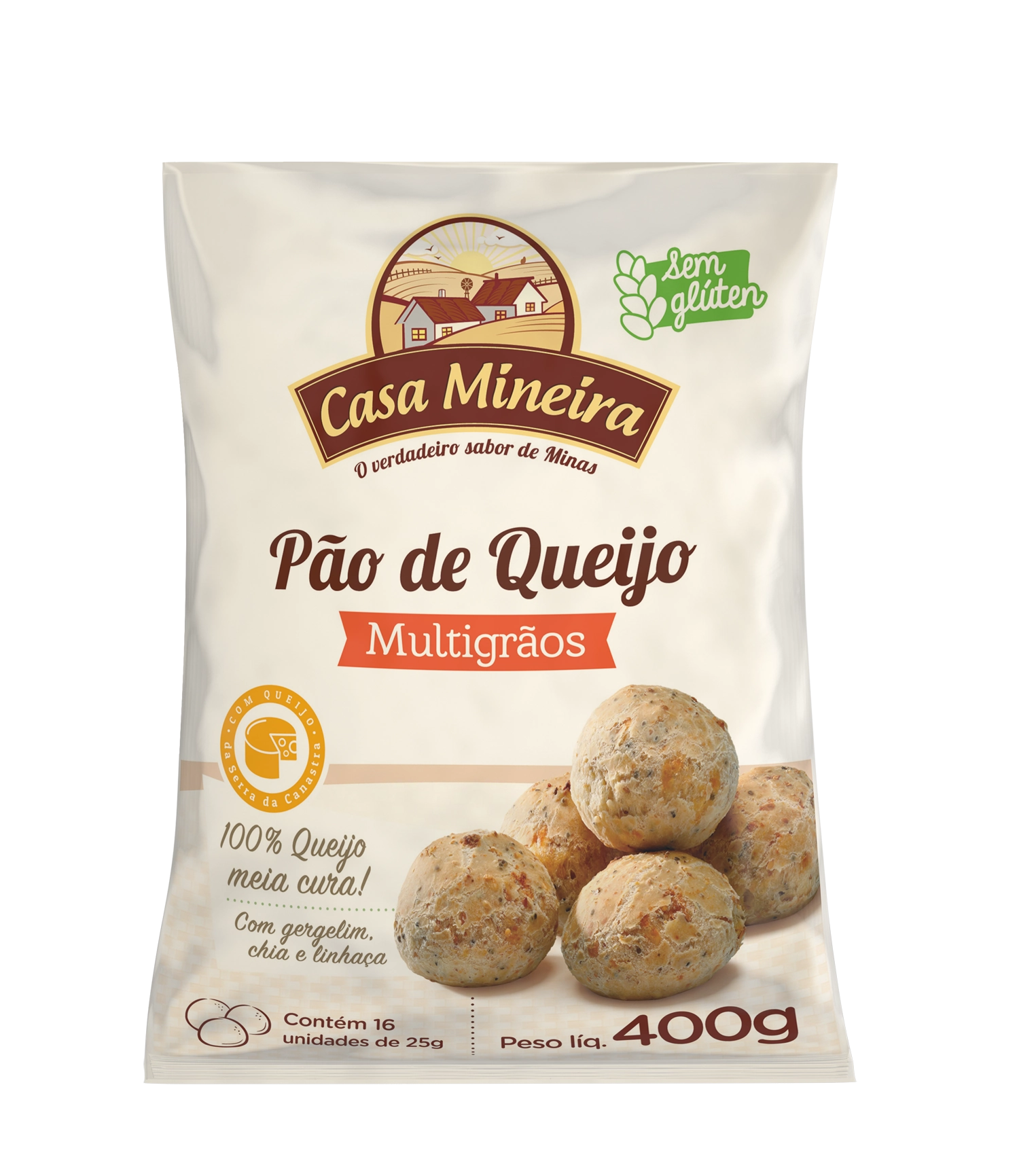 Pao De Queijo Multigraos 400g