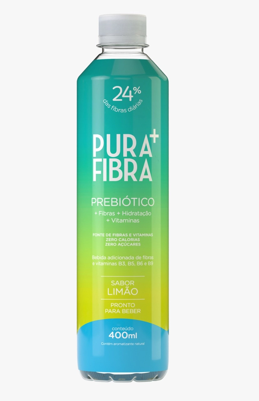 Bebida Funcional Fonte de Fibras Prebióticas PURA FIBRA Sabor Limão 400ml