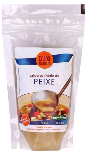Caldo Culinário Peixe Sem Sal Caldo Natural Pouch 200ml