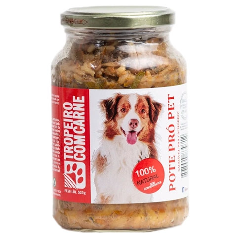 Alim Cao Natural Tropeiro Carne Pote Pro Pet 535g