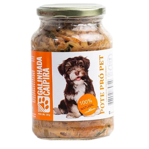Alim Cao Natural Galinha Caipira Pote Pro Pet 535g