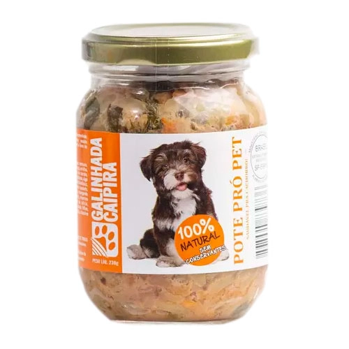 Comida úmida Natural Pote Pro Pet Galinhada Caipira 230g