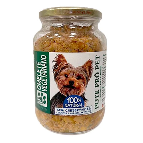 Comida úmida Natural Pote Pro Pet Omelete Vegetariano 500g