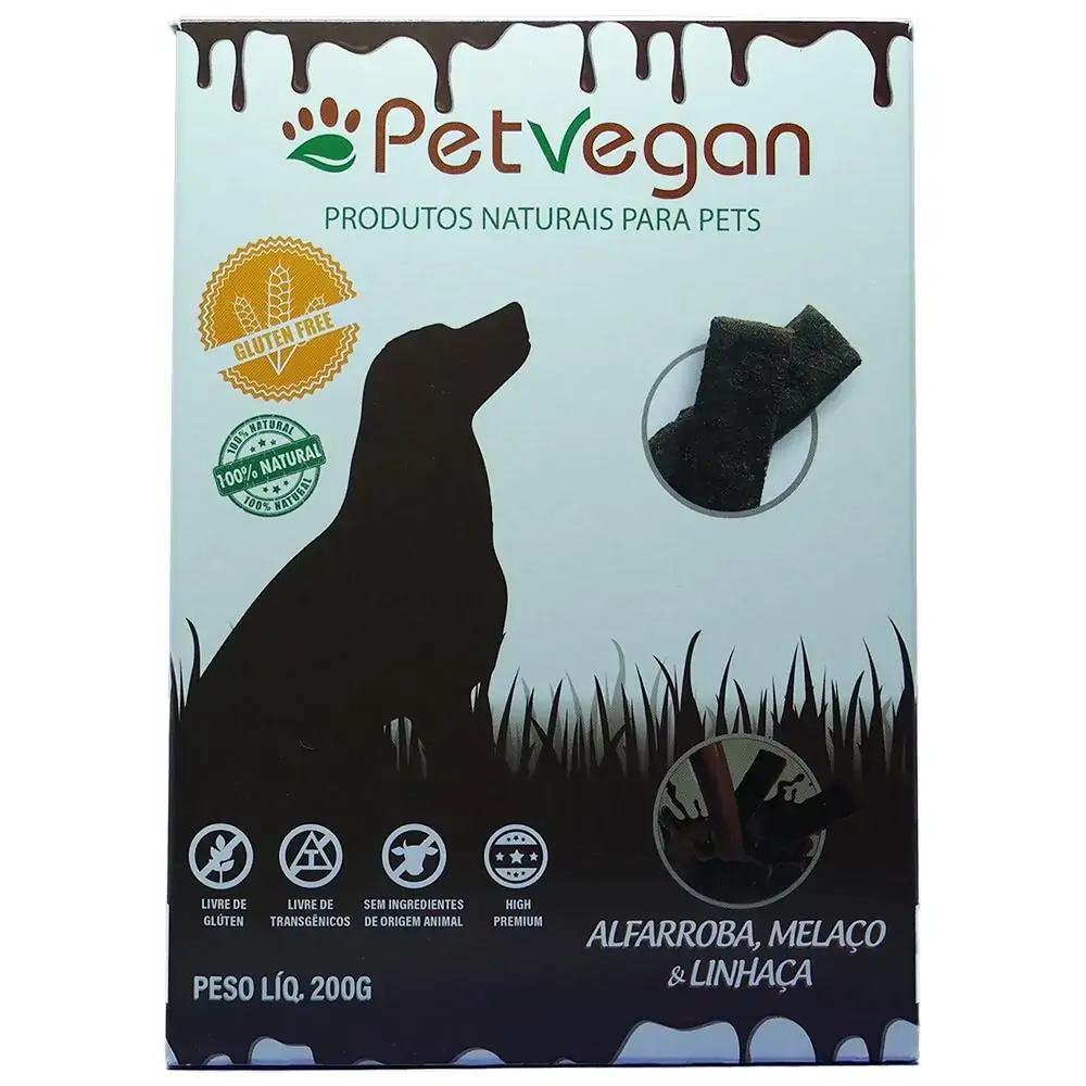 Biscoito Para Cães De Alfarroba, Melaço E Linhaça