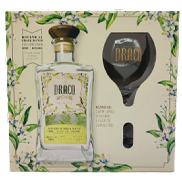 Gin Draco Kit Néroli 750ml + 1 Taça 600ml