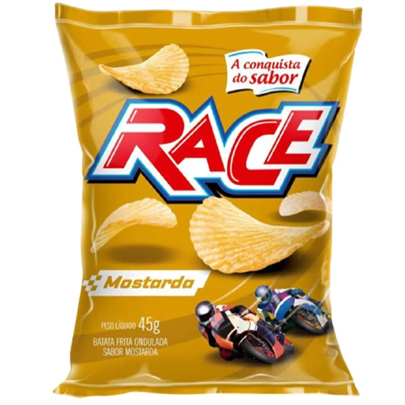 Batata Race Ondulada Mostarda 45g