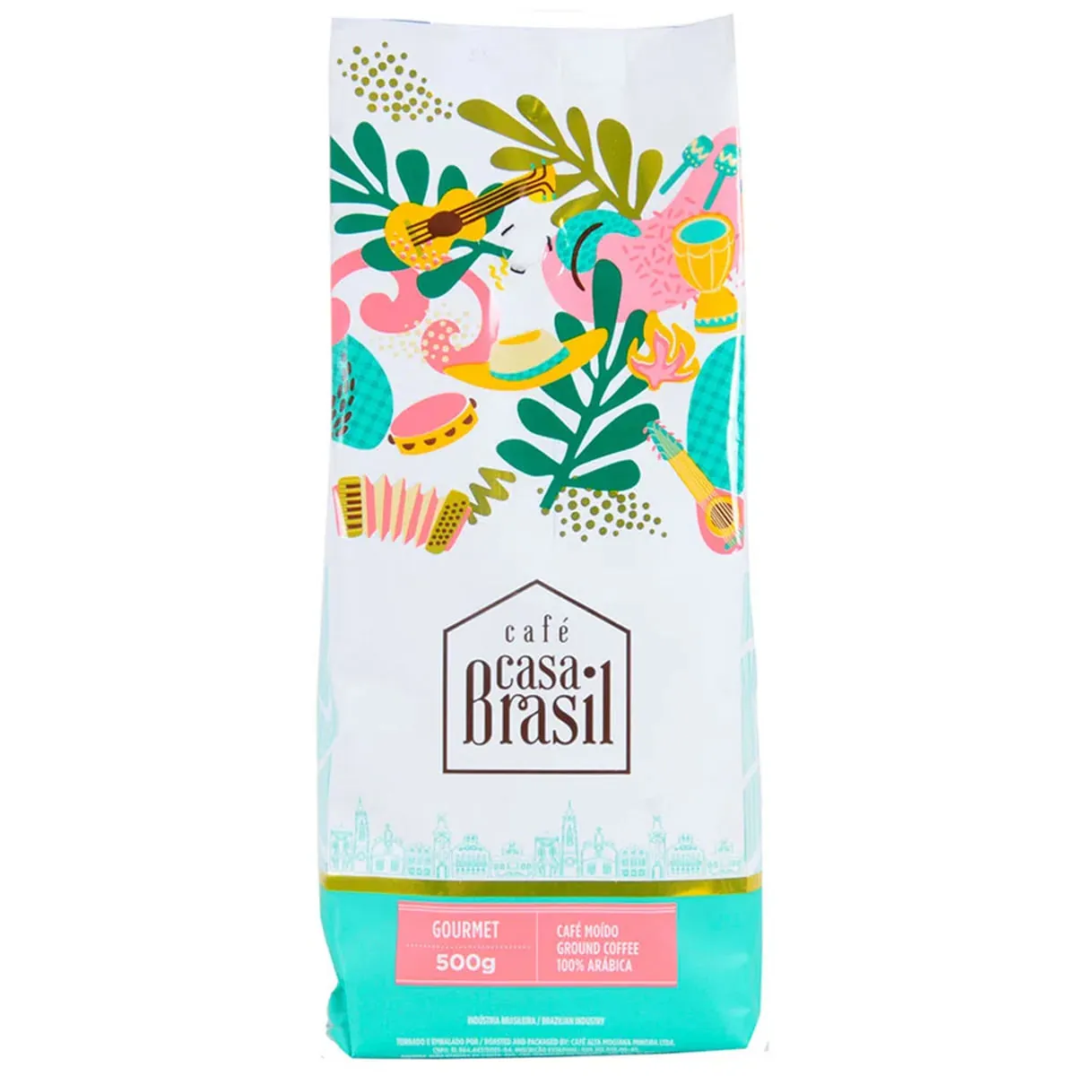 Café em Grãos Gourmet Casa Brasil 100% Arábica 500 g