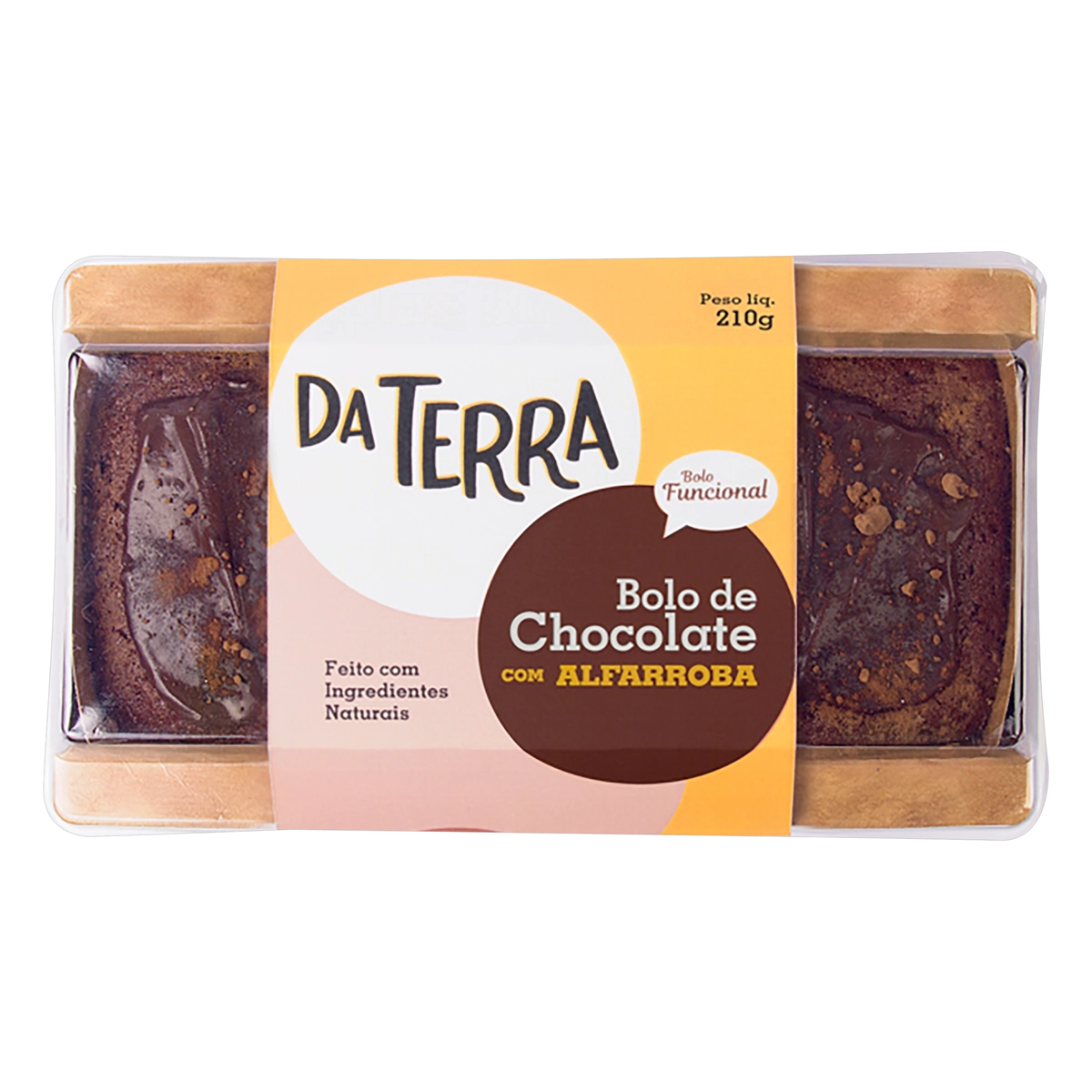 Bolo Chocolate Com Alfarroba Da Terra Bandeja 210g