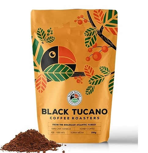 Café Black Tucano Honey Coffee em grãos 250 g