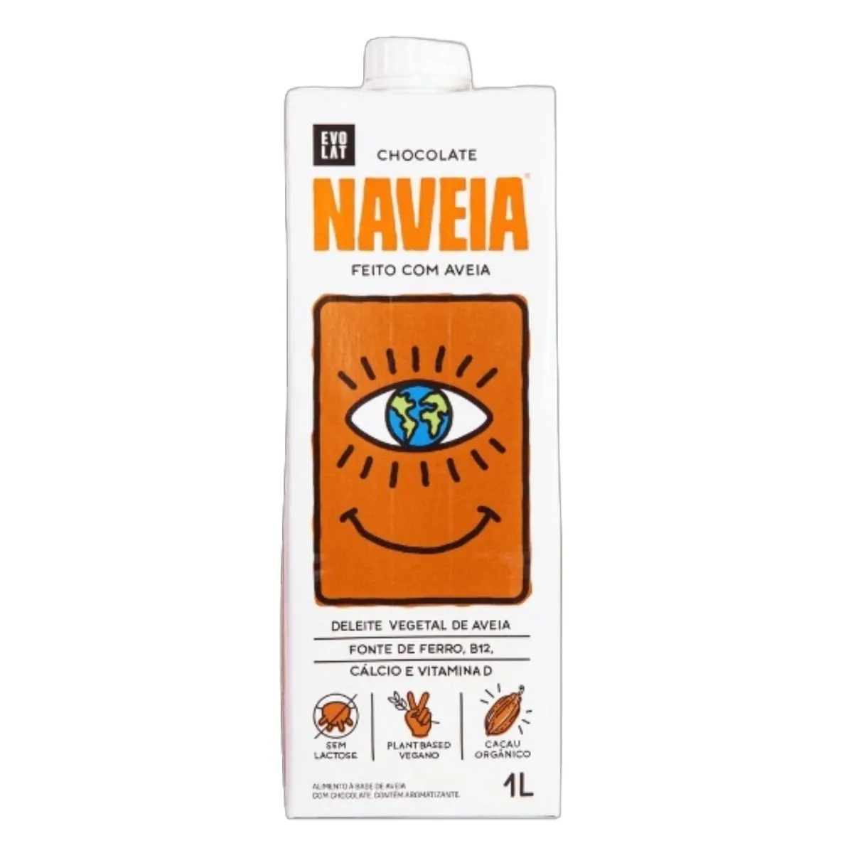Bebida à Base De Aveia Chocolate Naveia Caixa 1l