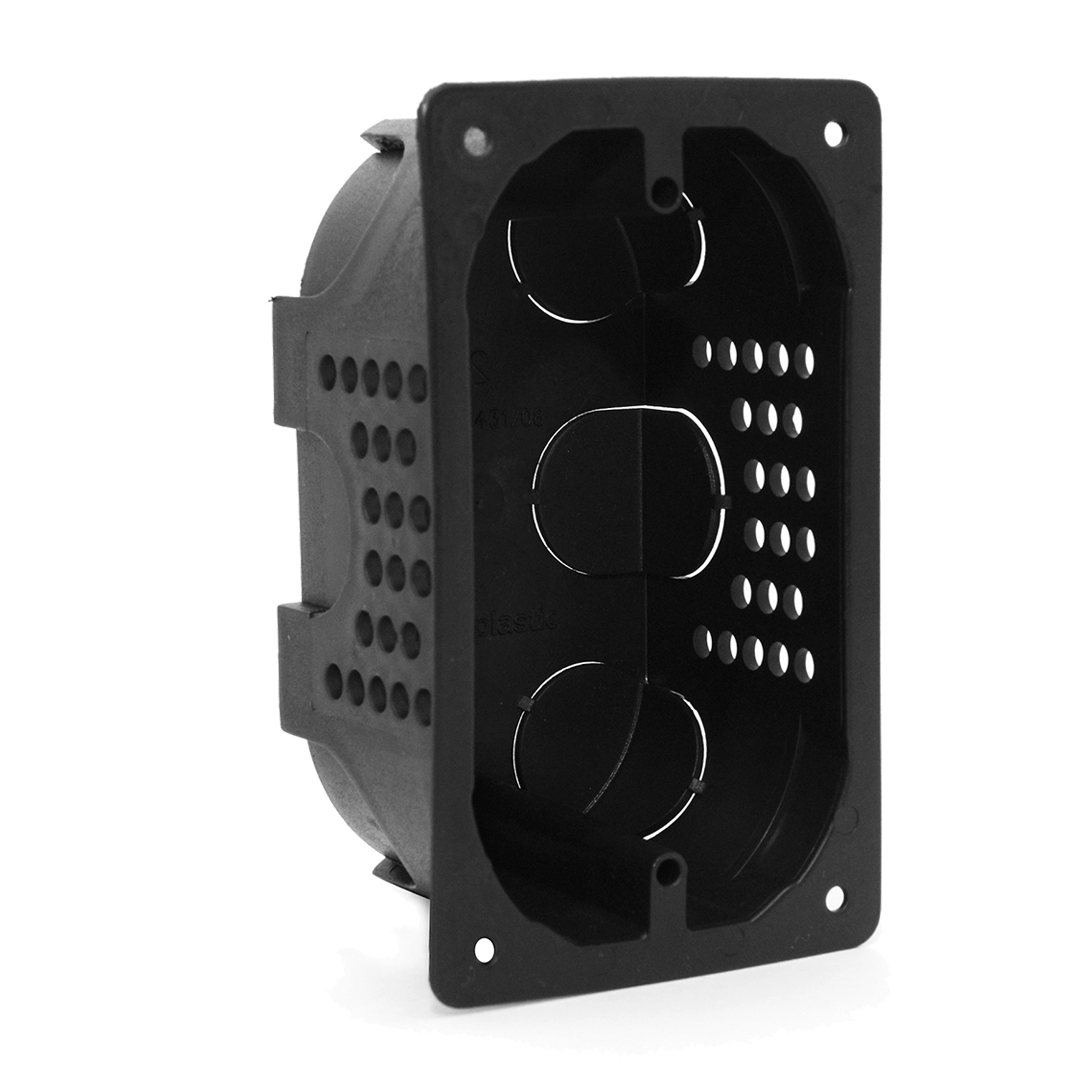 Caixa de Luz 4x2 Retangular para Drywall Preto Nanoplastic