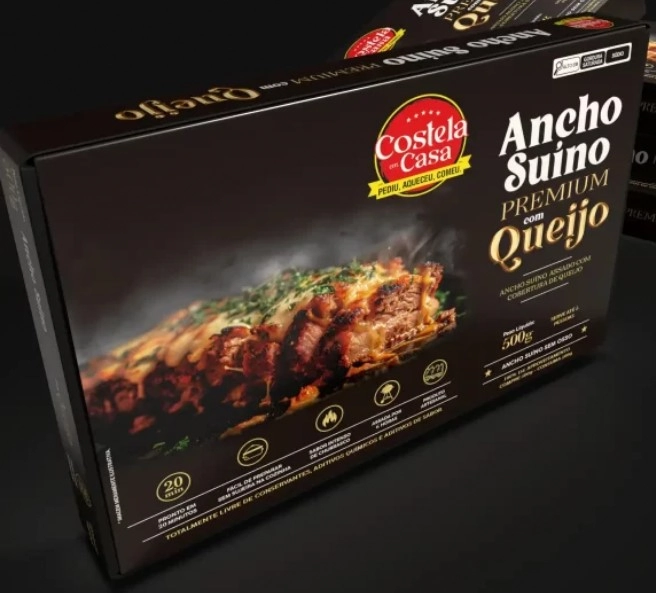 Ancho Suino Com Queijo 450g Costela Em Casa