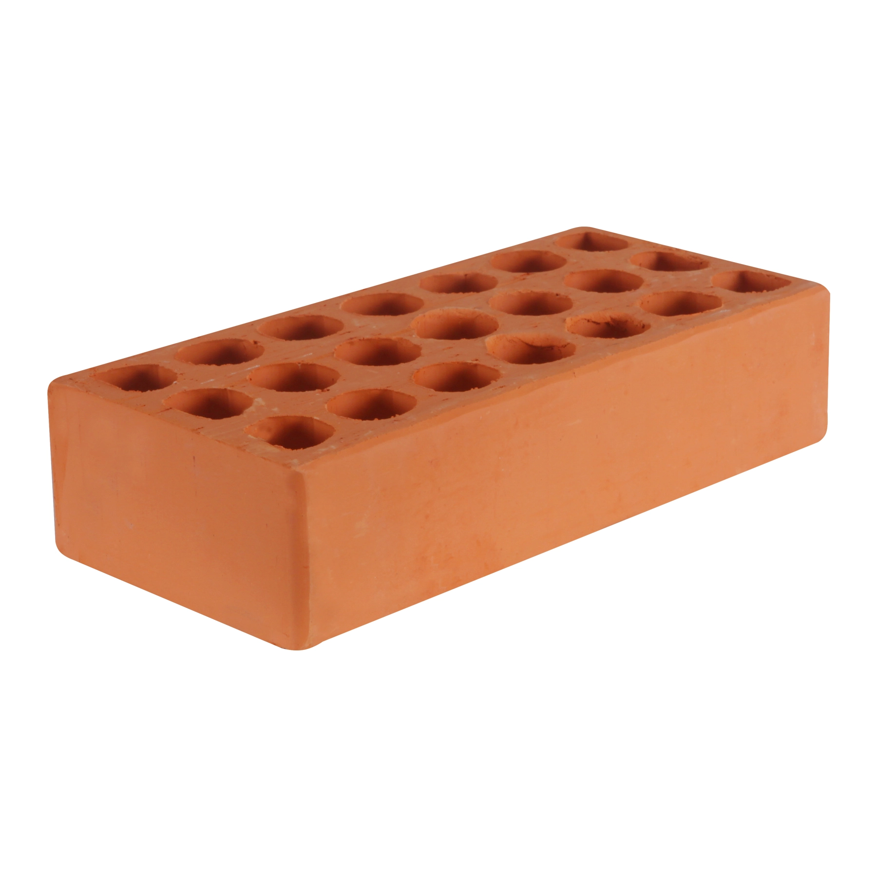 Tijolo Cerâmico Aparente Natural 21 Furos 11,5x5,7x24cm Olaria Rosso