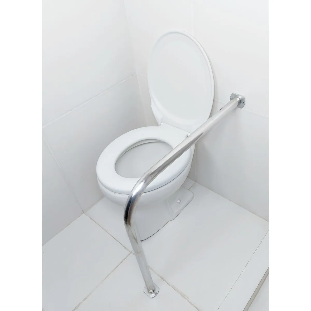 Barra De Apoio Para Vaso Sanitário 60x60 Corrimão L Em Alumínio