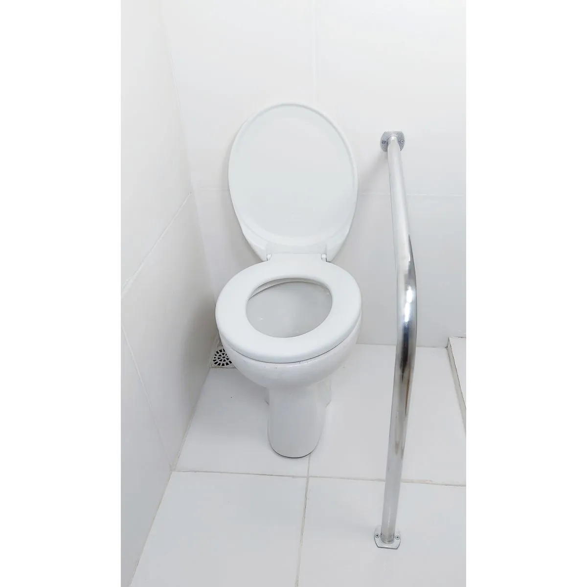 Barra De Apoio Para Vaso Sanitário 70x70 Corrimão L Em Alumínio