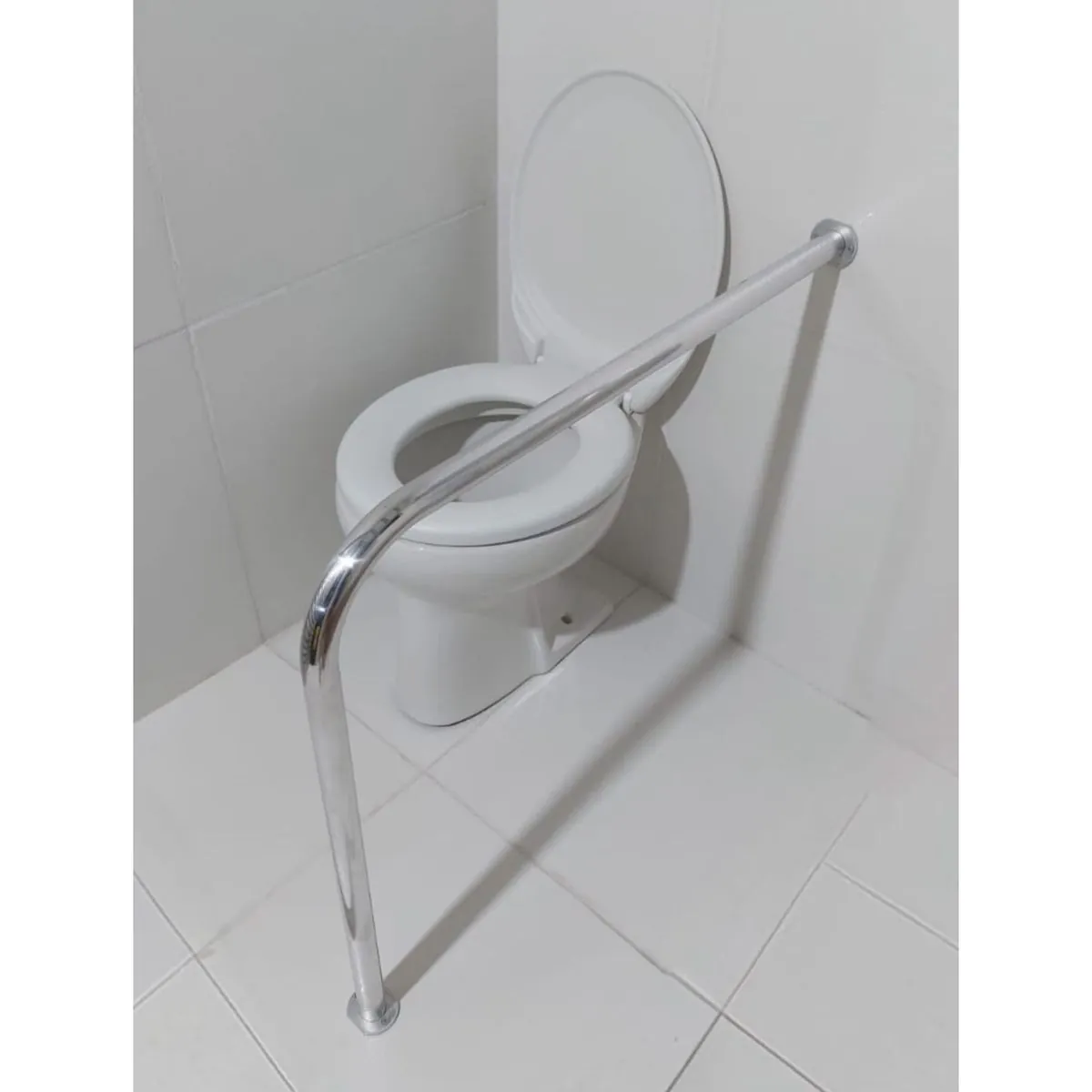 Barra Apoio P/ Vaso Sanitário 80x80 Corrimão Em L