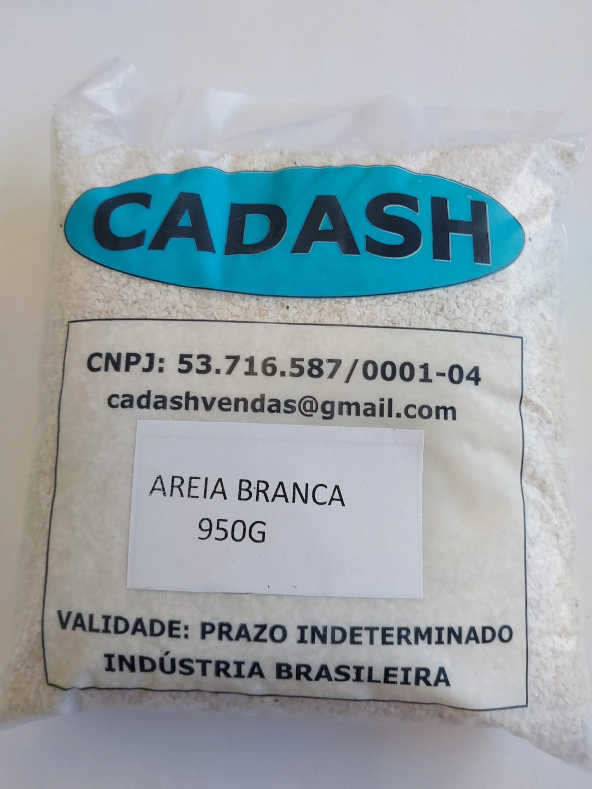 Areia Decorativa Branca 950g 07.0007 Cadash