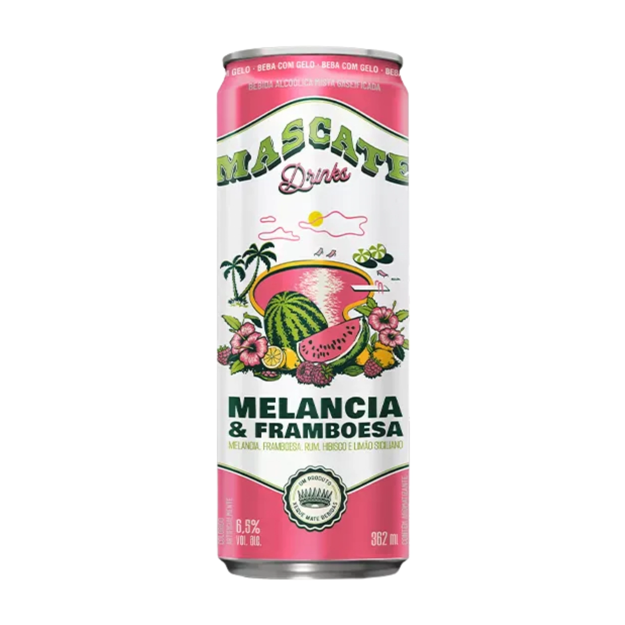 Rum Mascate 362ml Melancia Framboesa