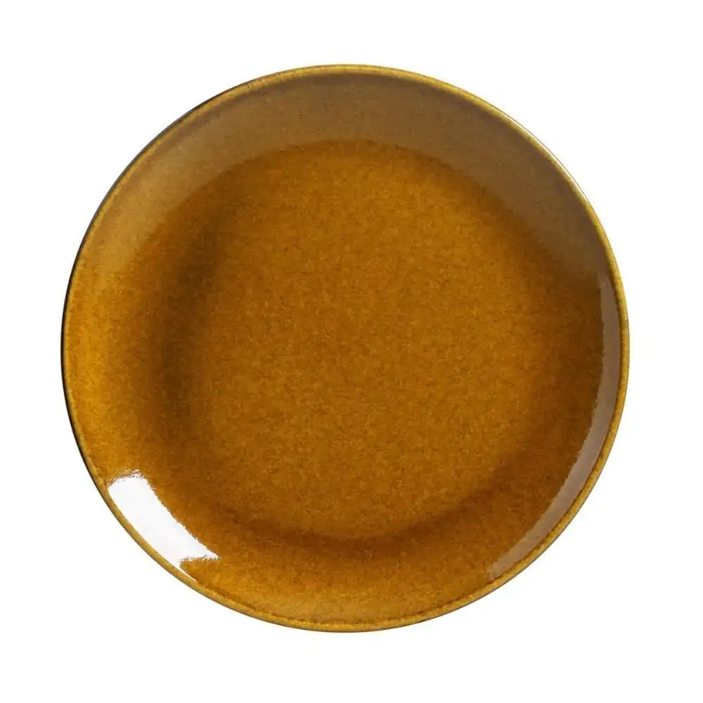 Prato De Sobremesa Coup Stoneware âmbar 19,4cm Porto Brasil