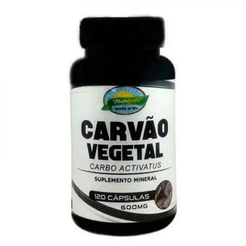 Carvao Vegetal Nutrigold 550mg 120 Cps