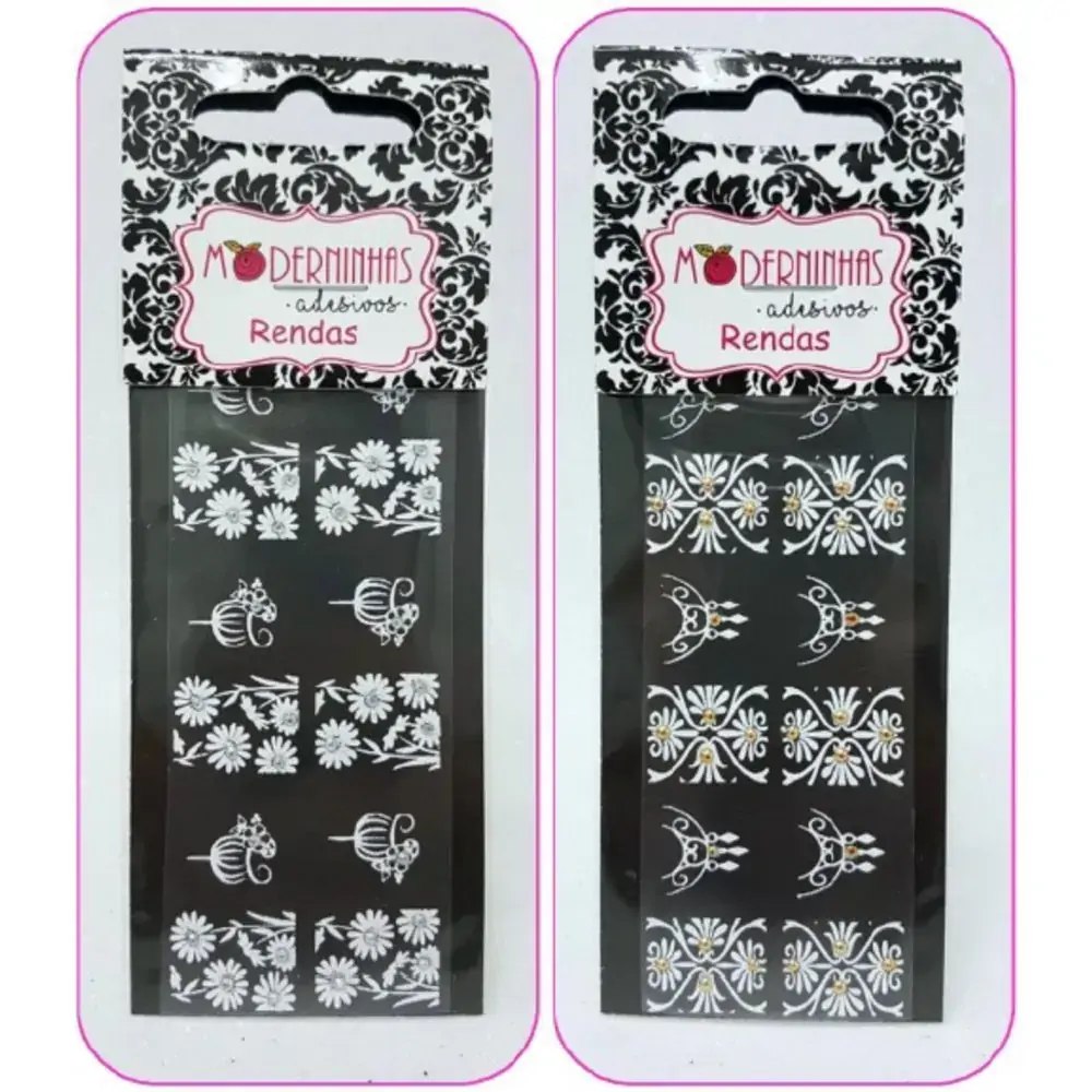 Adesivos Para Unhas Moderninha Renda