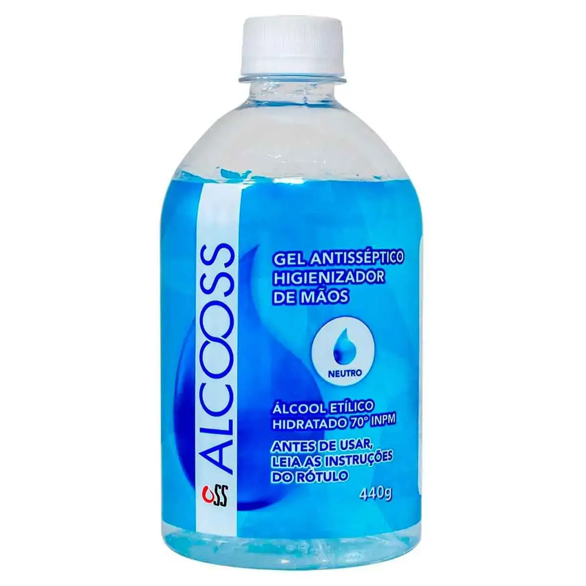 Álcool em Gel Higienizador de Mãos Alcooss 440g