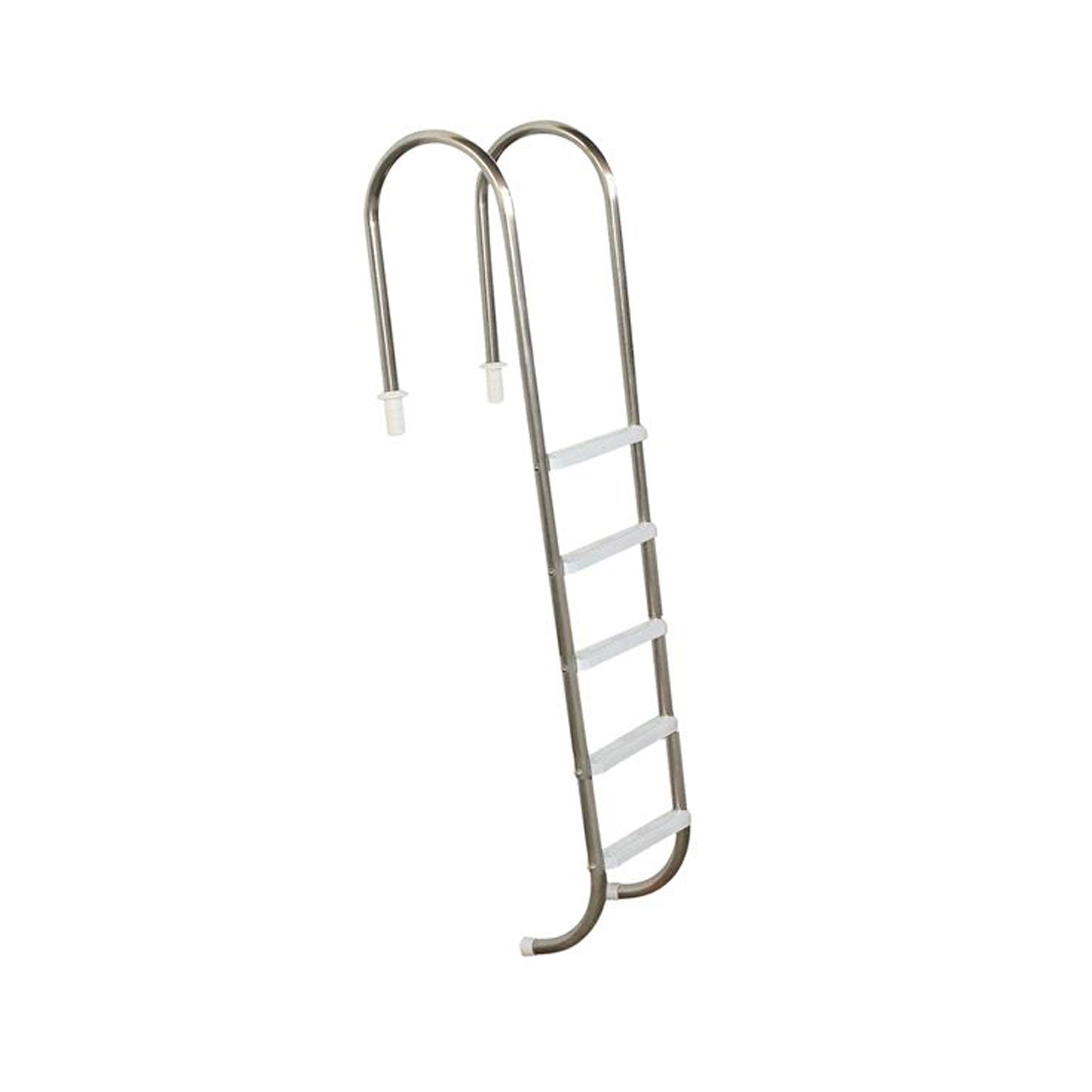 Escada Para Piscina Marinheiro 1 1/2   Em Aço Inox 5 Degraus Anatômicos Em Abs - Sodramar