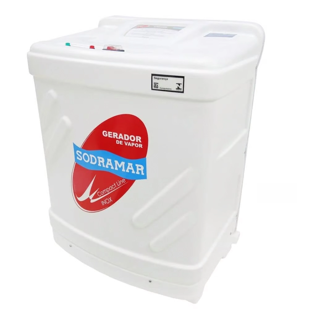 Gerador De Vapor Compact Line Inox 6 Kw Para Sauna Úmida De Até 6 M³ - Sodramar - 220v Bifásico