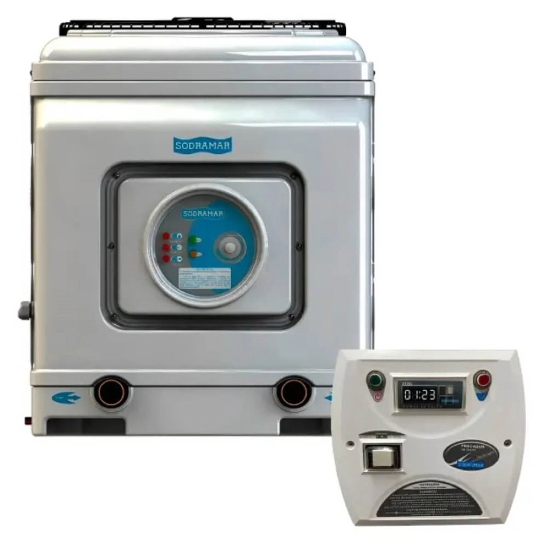 Trocador De Calor Sd 130 Titânio Sodramar - Aquecedor Piscina - 220 Bif