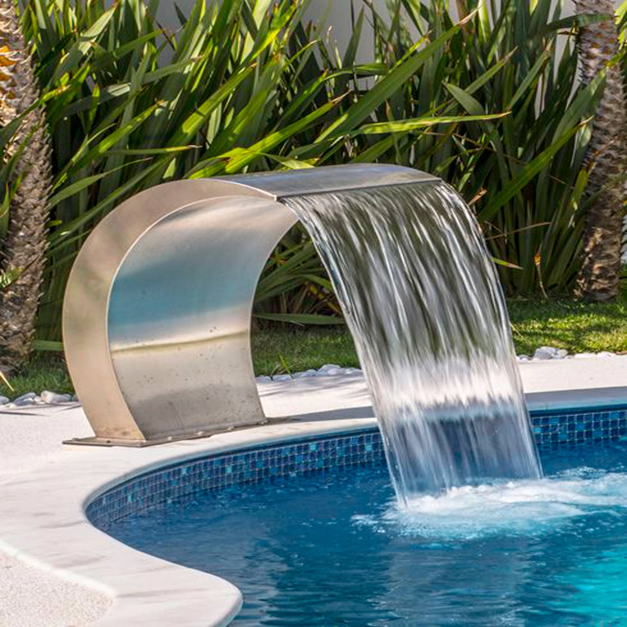 Cascata Para Piscina Em Aço Inox Victória Jr - Sodramar