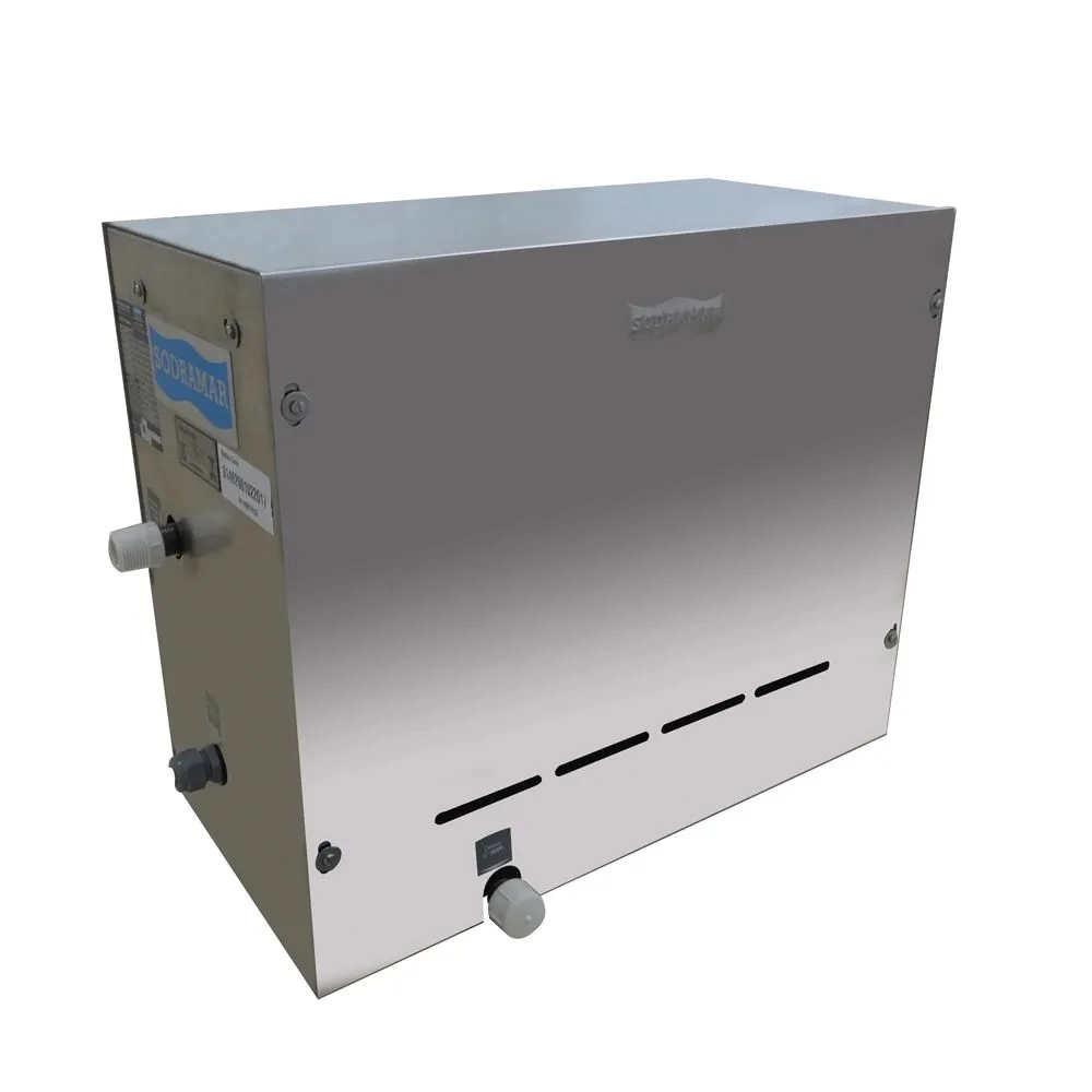 Gerador De Vapor Steam Inox 9 Kw Para Sauna Úmida De Até 10 M³ - Sodramar